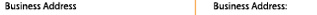 Business Address 1/Business Address 2