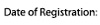 Date of Registration